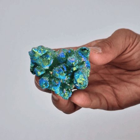 Med Enhanced Quartz - Aura Green Flame Quartz - Image 3