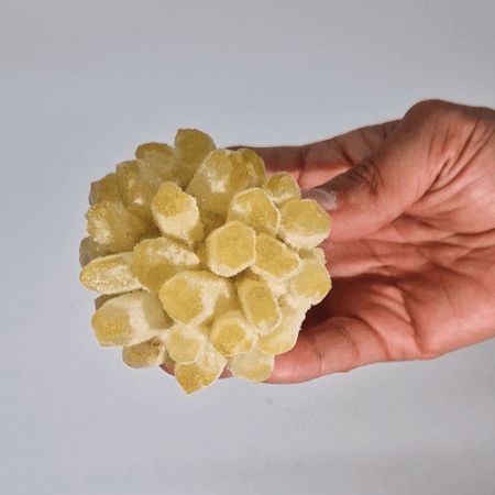 Natural Quartz Cluster - Yellow Ghost Quartz - Image 3