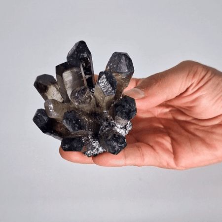 Crafted Quartz Cluster - Smoky Ghost Quartz - Image 3