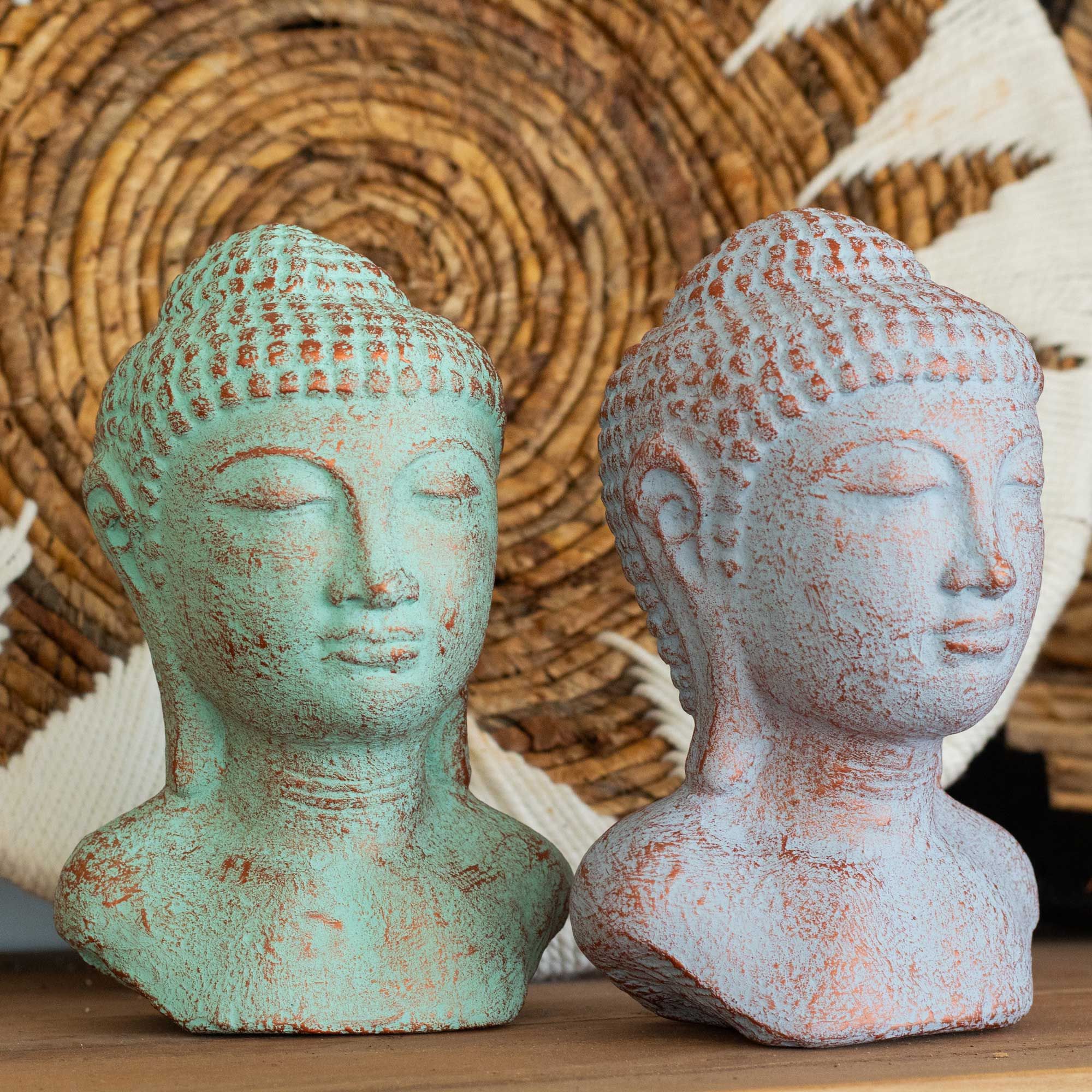 Tranquility Buddha Head - Blue Copper - Image 4
